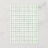 Groen Cactus Boho Llama advies voor mum Baby showe Informatiekaartje (Achterkant)