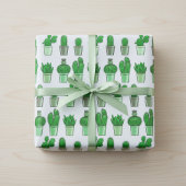 Groen Cactus Gift Wrapping Paper Cadeaupapier