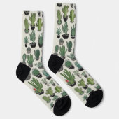 Groen Cactus Patroon Sokken (Rechts)