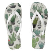 Groen cactussen patroon teenslippers (Voetbed)