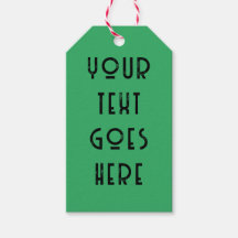 groen cadeau label veranderlijke jouw tekst hier G