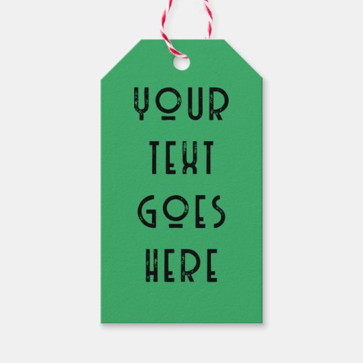 groen cadeau label veranderlijke jouw tekst hier G Cadeaulabel (Voorkant)