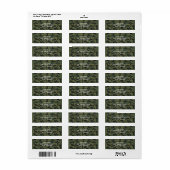Groen camerapatroon etiket (Full Sheet)