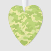 Groen Camo-ontwerp Ornament (voorkant)