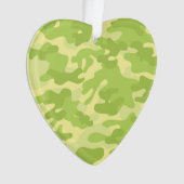 Groen Camo-ontwerp Ornament (voorkant)