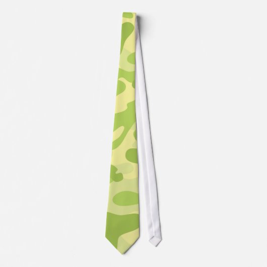 Groen Camo-ontwerp Stropdas (Voorkant)