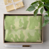 Groen Camo-ontwerp Tissuepapier (Geschenk)