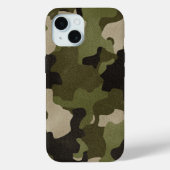 Groen  Camo Realistisch Grunge Effect Case-Mate iPhone Case (Achterkant)