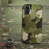 Groen  Camo Realistisch Grunge Effect Case-Mate iPhone Case