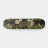 Groen  Camo Realistisch Grunge Effect Persoonlijk Skateboard (Horizontaal)