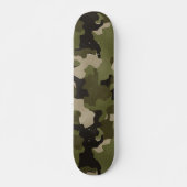 Groen  Camo Realistisch Grunge Effect Persoonlijk Skateboard (Voorkant)