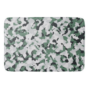 Groen camouflage-patroon badmat