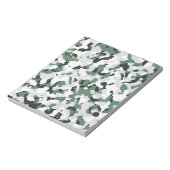 Groen camouflage-patroon notitieblok (Linkerzijde)