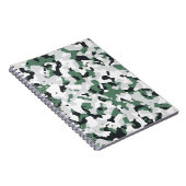 Groen camouflage-patroon notitieboek (Rechterzijde)