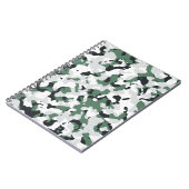 Groen camouflage-patroon notitieboek (Linkerzijde)