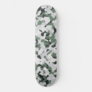 Groen camouflage-patroon persoonlijk skateboard