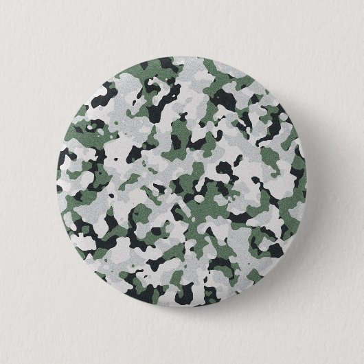 Groen camouflage-patroon ronde button 5,7 cm (Voorkant)