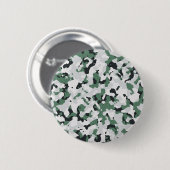 Groen camouflage-patroon ronde button 5,7 cm (Voorkant /achterkant)