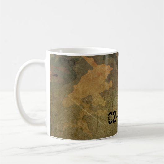 Groen camouflage-patroon  V2.0 Koffiemok (Links)