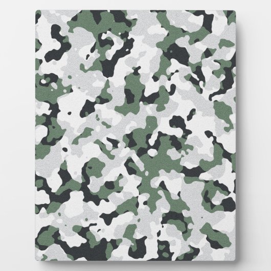 Groen camouflagepatroon fotoplaat (Voorkant)