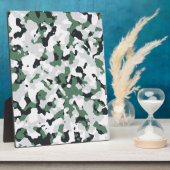 Groen camouflagepatroon fotoplaat (Zijkant)