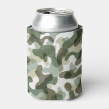 Groen camouflagepatroon in aardetinten met bruin
