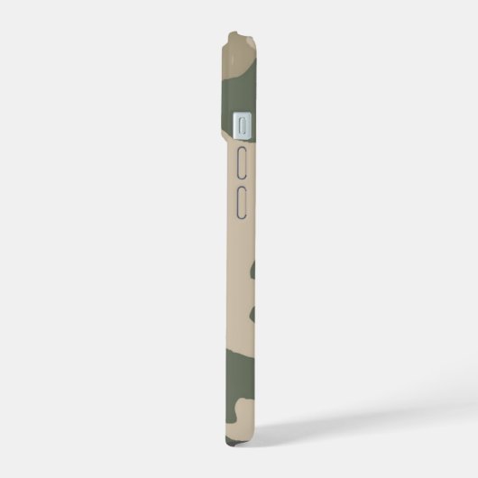 Groen Camouflagepatroon iPhone 15 Case (Linkerkant)