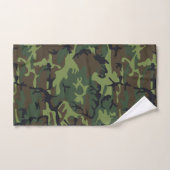 Groen camouflagepatroon, militair patroon, leger bad handdoek (Handdoek)