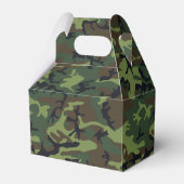 Groen camouflagepatroon, militair patroon, leger bedankdoosjes (Voorkant Zijde)
