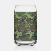 Groen camouflagepatroon, militair patroon, leger blikvorm glas (Rechts)