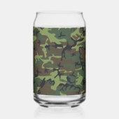 Groen camouflagepatroon, militair patroon, leger blikvorm glas (Links)
