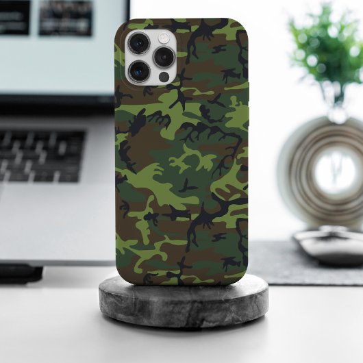Groen camouflagepatroon, militair patroon, leger Case-Mate iPhone case