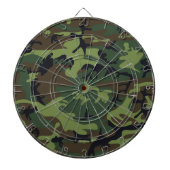 Groen camouflagepatroon, militair patroon, leger dartbord (Voorkant)