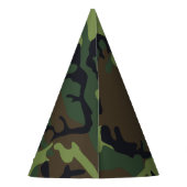 Groen camouflagepatroon, militair patroon, leger feesthoedjes (Achterkant)