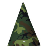 Groen camouflagepatroon, militair patroon, leger feesthoedjes (Rechts)