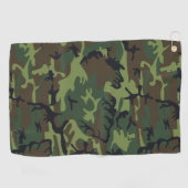 Groen camouflagepatroon, militair patroon, leger golfhanddoek (Horizontaal)
