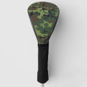 Groen camouflagepatroon, militair patroon, leger golfheadcover (Voorkant)