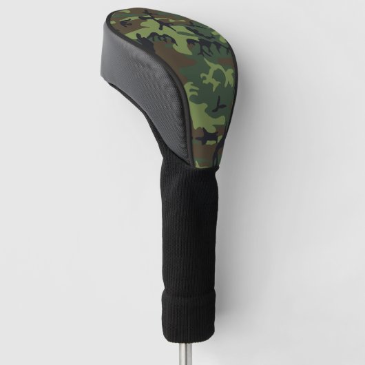 Groen camouflagepatroon, militair patroon, leger golfheadcover (Schuin)