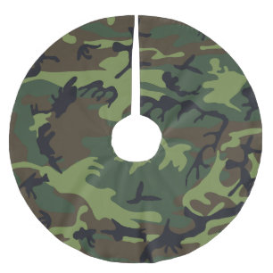 Groen camouflagepatroon, militair patroon, leger kerstboom rok