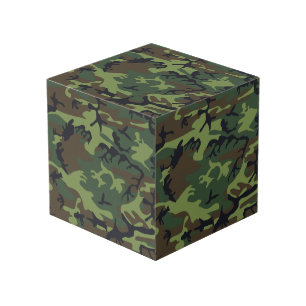 Groen camouflagepatroon, militair patroon, leger kubus