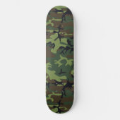 Groen camouflagepatroon, militair patroon, leger persoonlijk skateboard (Voorkant)