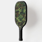 Groen camouflagepatroon, militair patroon, leger pickleball paddle (Links)