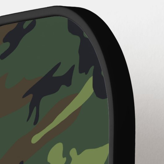 Groen camouflagepatroon, militair patroon, leger pickleball paddle (Links Detail)