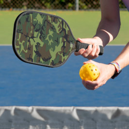 Groen camouflagepatroon, militair patroon, leger pickleball paddle