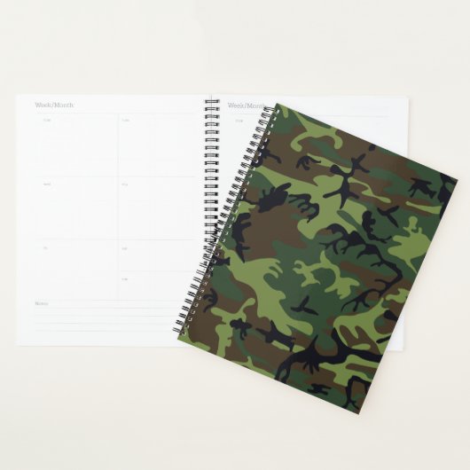 Groen camouflagepatroon, militair patroon, leger planner (Display)