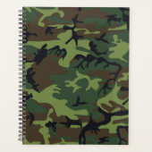 Groen camouflagepatroon, militair patroon, leger planner (Voorkant)
