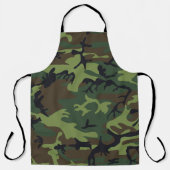 Groen camouflagepatroon, militair patroon, leger schort (Voorkant)