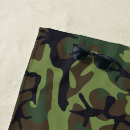 Groen camouflagepatroon, militair patroon, leger strandlaken