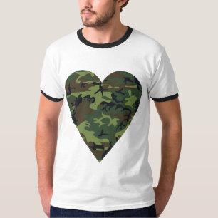 Groen camouflagepatroon, militair patroon, leger t-shirt