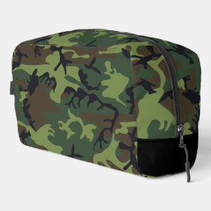 Groen camouflagepatroon, militair patroon, leger toilettasje